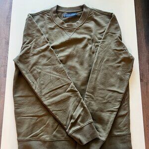 Men's Everlane The French Terry Crew Uniform Sweater / Olive Green / Medium